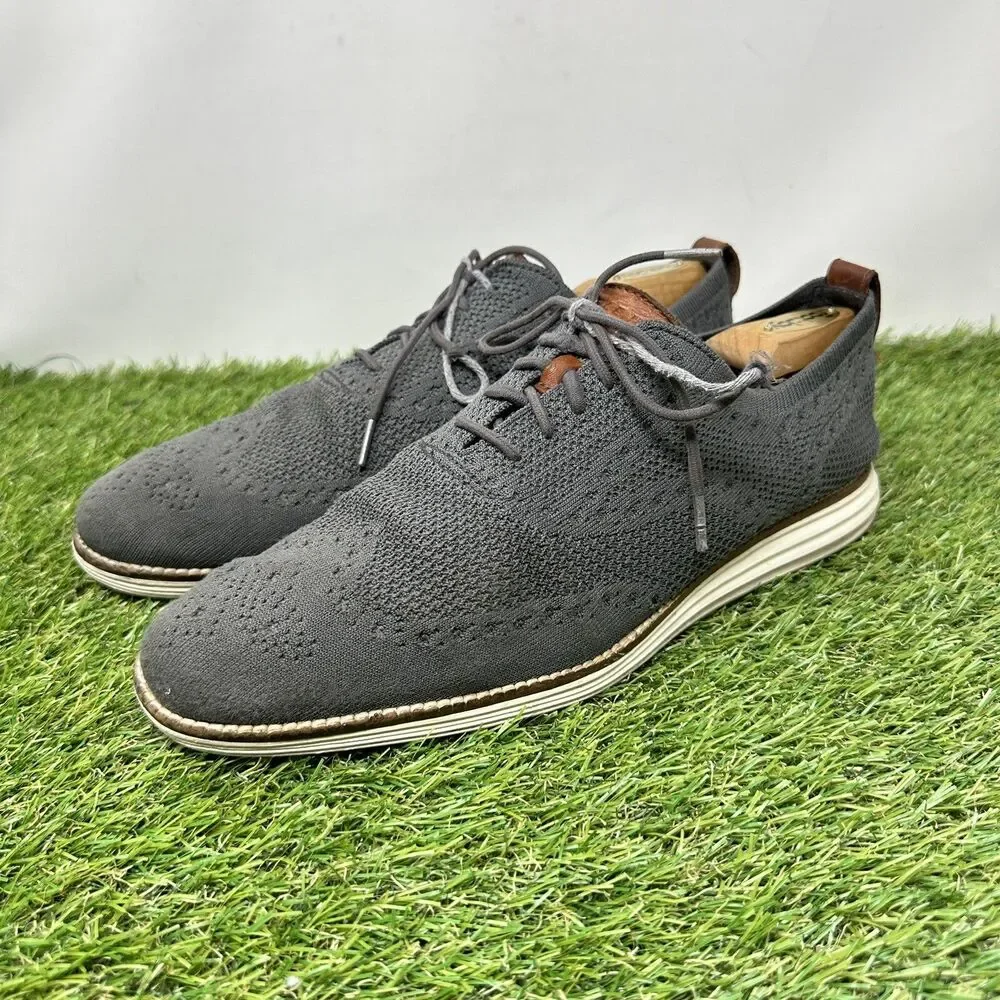 Cole Haan Original Grand Stitchlite Wingtip Oxford Gray C27961 Men’s Size 11.5 M